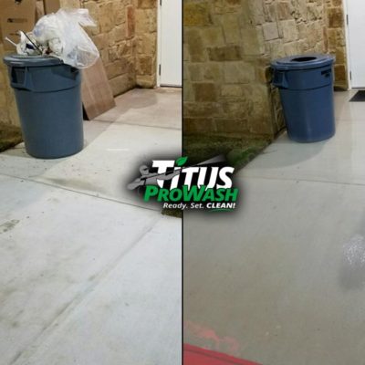 Commercial walkway cleaning Before & After!