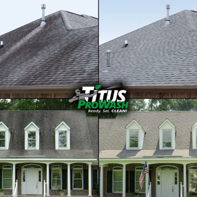 Examples of Roof Cleaning Before & After